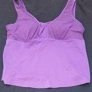 Roman's swim 22W purple 2-peice swimsuit